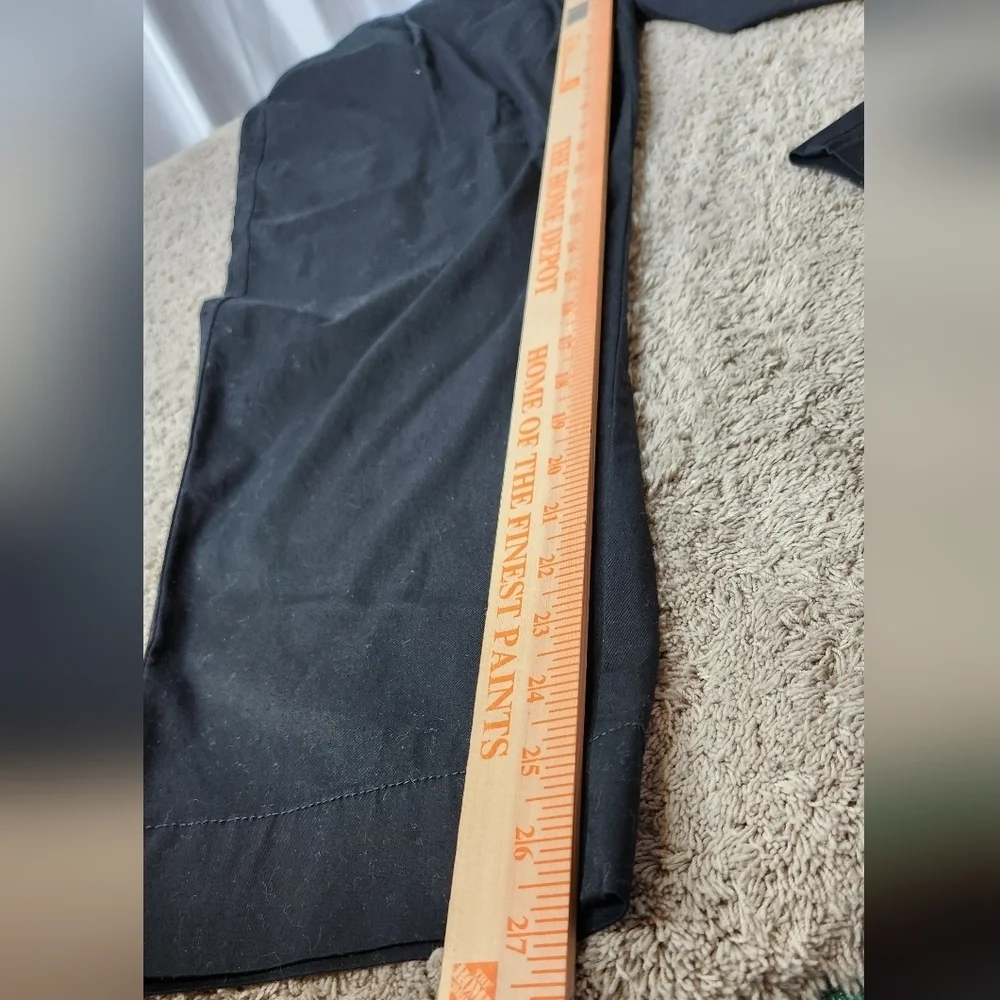 A New Day Women's High-Rise Straight Ankle Chino Pants Black Size 14